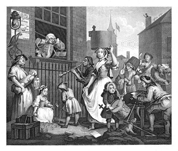 The Enraged Musician by William Hogarth